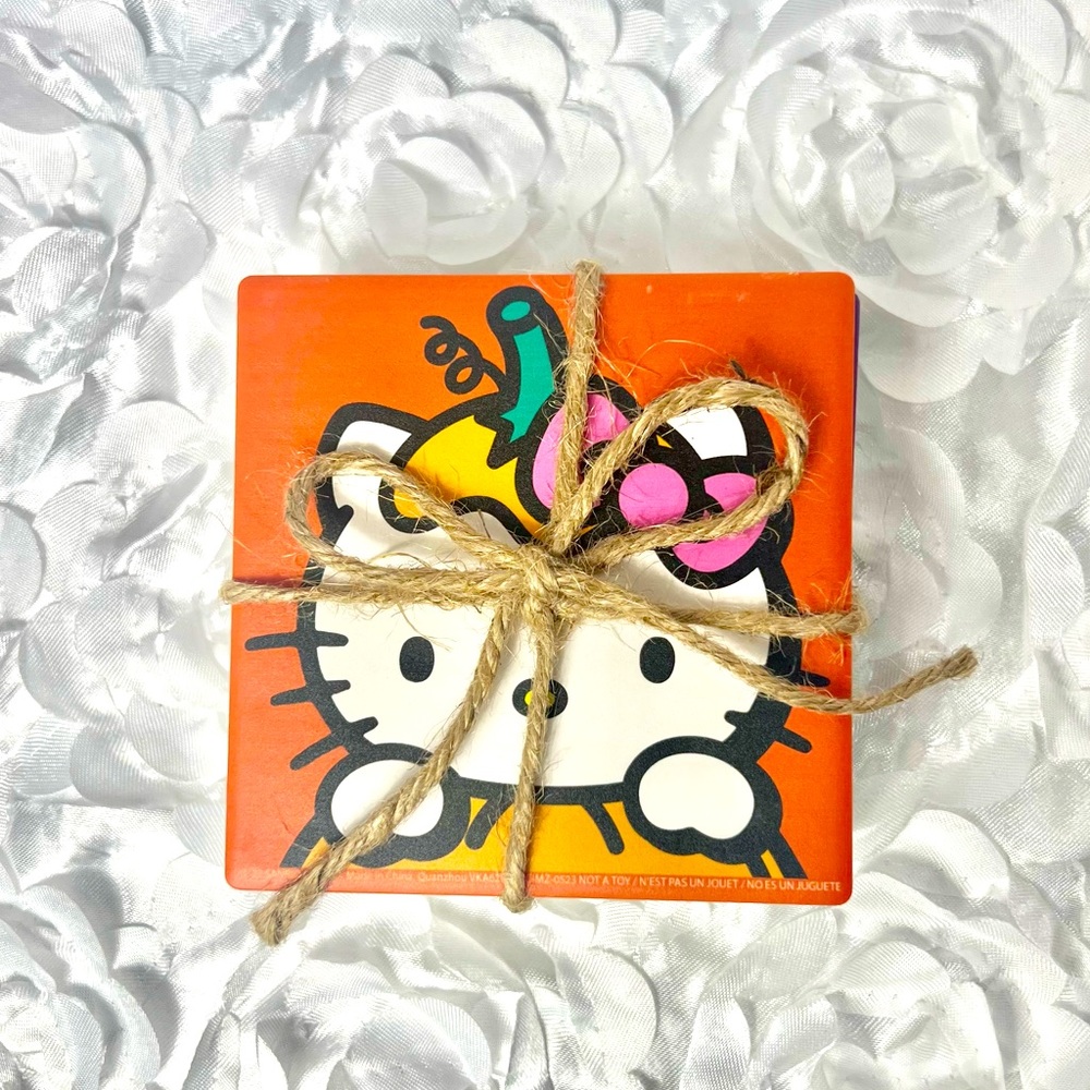 NWT Sanrio Hello Kitty Halloween Ceramic Coasters- 4pk - Picture 1 of 5